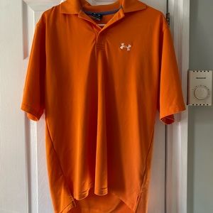 Men's Orange Under Armour Polo T-Shirt
